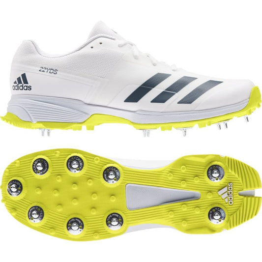 Adidas 22YDS Full Spike II Cricket Shoes - Acid Yellow 2023